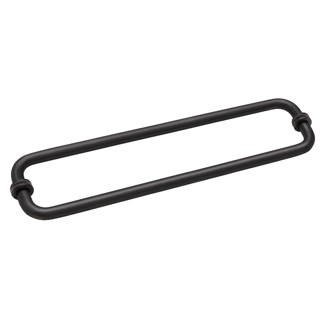 CRL Oil Rubbed Bronze 18" BM Series Back-to-Back Tubular Towel Bars with Metal Washers