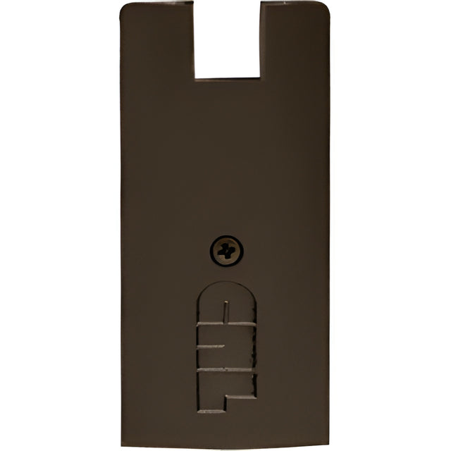 CRL Oil Rubbed Bronze 4" Square End Cap for Sidelite Rails