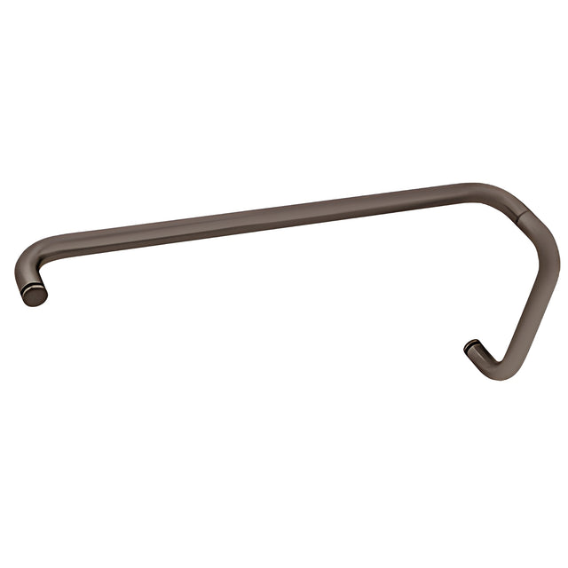 CRL Oil Rubbed Bronze 8" Pull Handle and 24" Towel Bar BM Series Combination Without Metal Washers