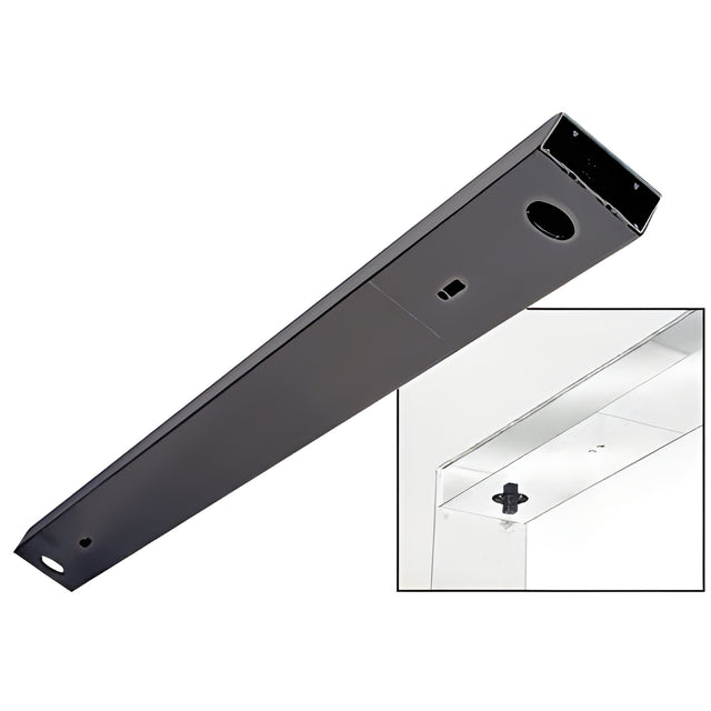 CRL Oil Rubbed Bronze Custom Length 4" No Pocket Double Sided Door Header