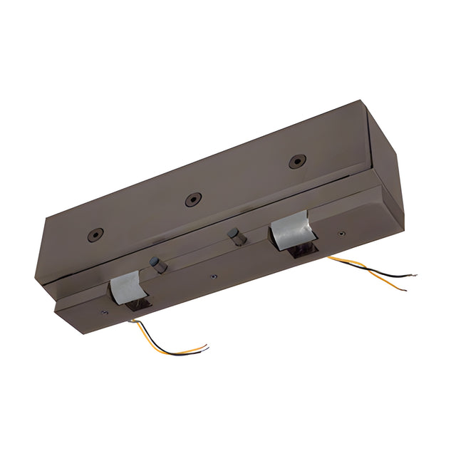 CRL Oil Rubbed Bronze Glass Transom Adaptor with ESK2 Electric Strike Keeper for Double Doors - Fail Secure