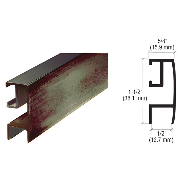 CRL Oil Rubbed Bronze Rectangular Mirror Frame Extrusion
