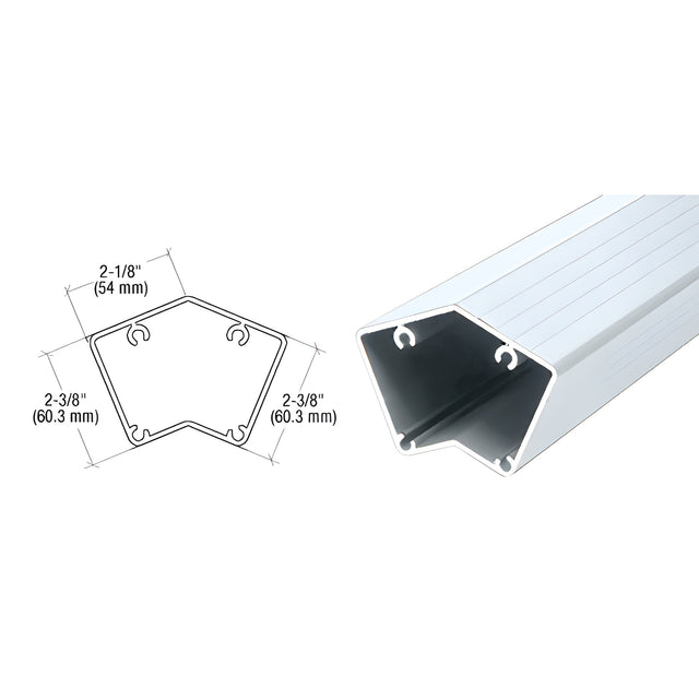 CRL Oyster White 200, 300, 350, and 400 Series 36" Long 135 Degree Post