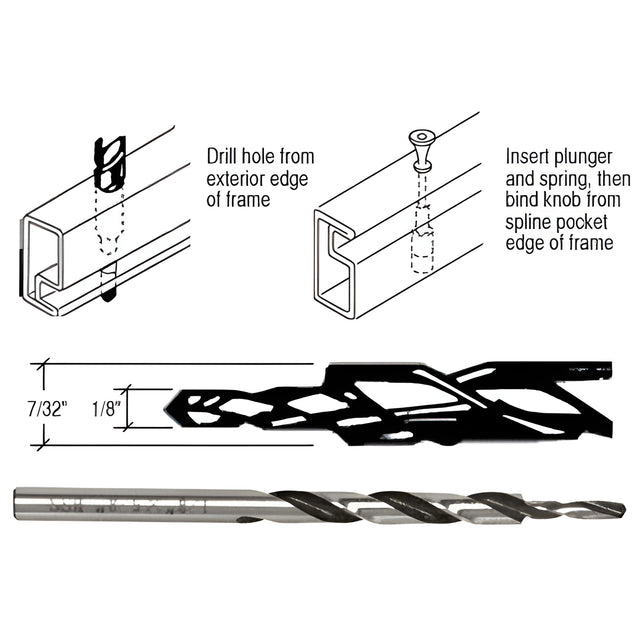 CRL Plunger Latch Step Drill