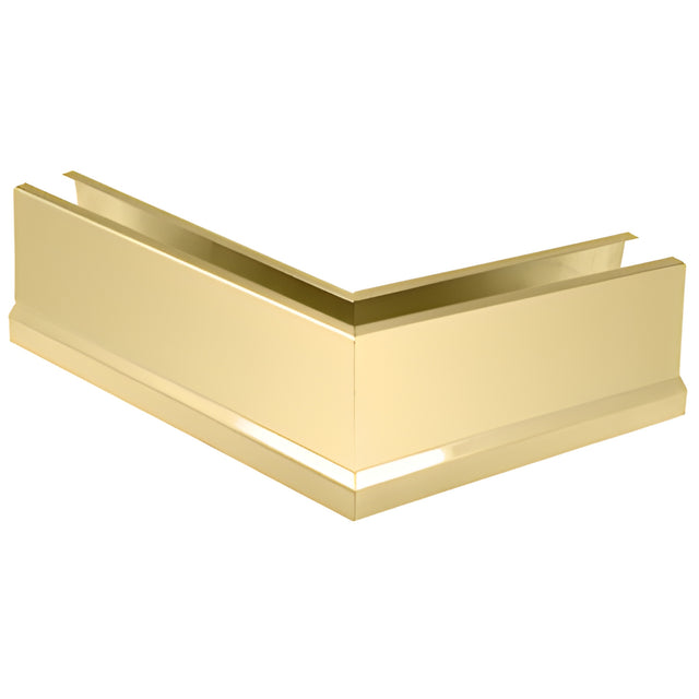 CRL Polished Brass 12" 135º Mitered Corner Cladding for B5T Series Tapered Base Shoe
