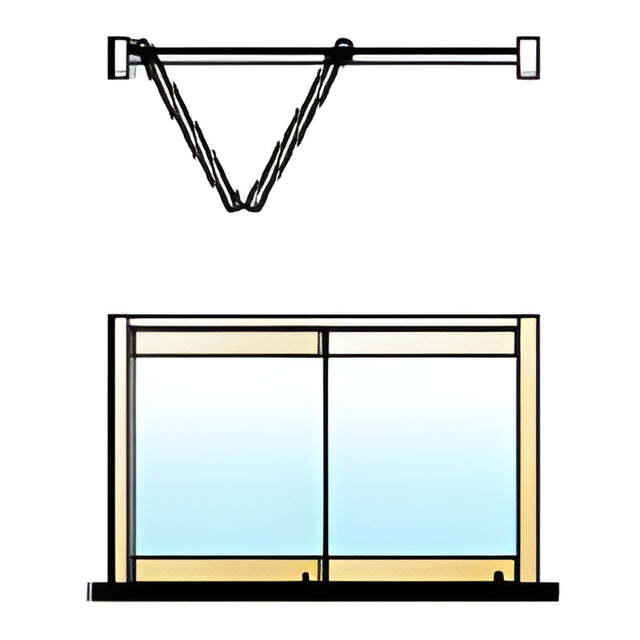CRL Polished Brass 2-Panel Overhead Track Bi-Fold Door Configuration