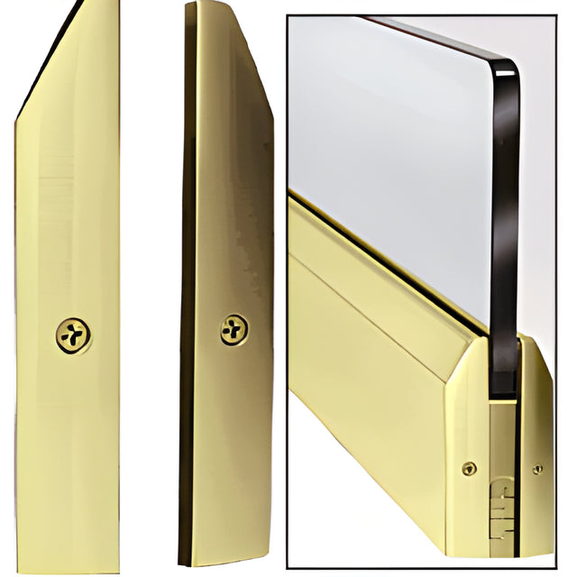 CRL Polished Brass 4" Split Tapered End Cap