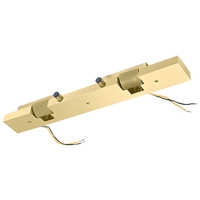 CRL Polished Brass Electric Strike Keeper for Double Doors - Fail Secure