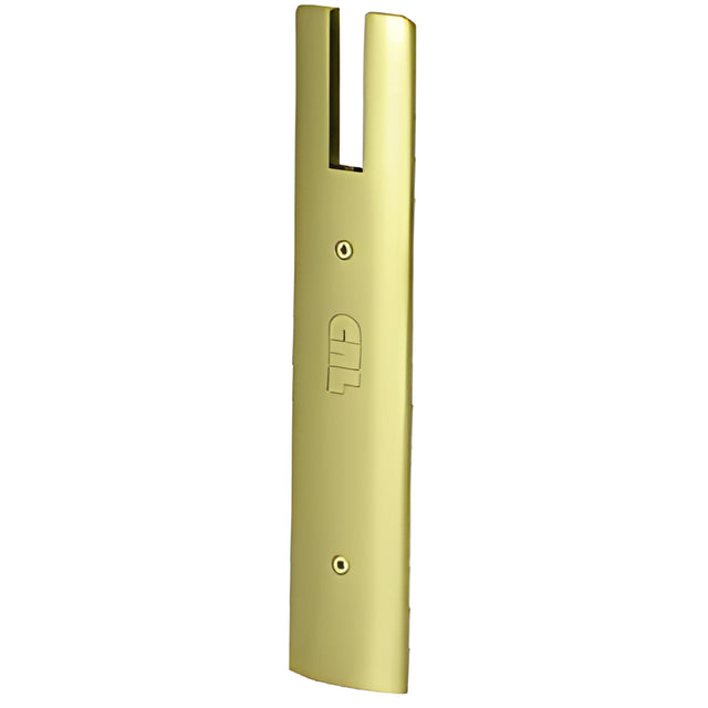 CRL Polished Brass End Cap for 10" Square 1/2" Glass Wedge-Lock® Door Rail