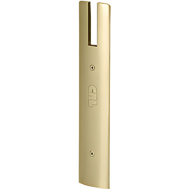 CRL Polished Brass End Cap for 10" Square 3/4" Glass Wedge-Lock® Door Rail