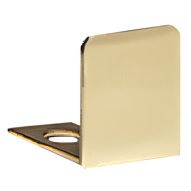 CRL Polished Brass End Cap for 3/8" Deep U-Channel