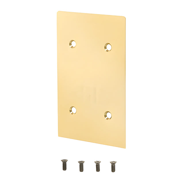 CRL Polished Brass End Cap for 8B Series 3/4" Square Base Shoe