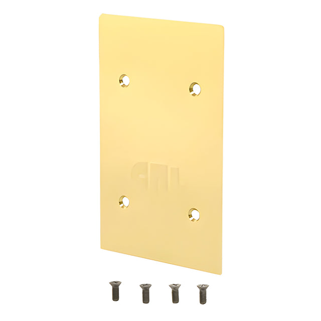 CRL Polished Brass End Cap for 9BL21 Series Standard Square Base Shoe