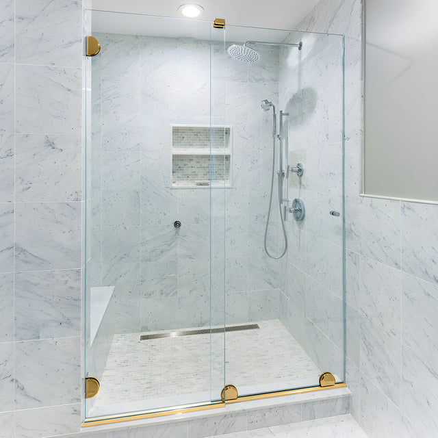 CRL Polished Brass Essence® Series Basic Sliding Door Kit