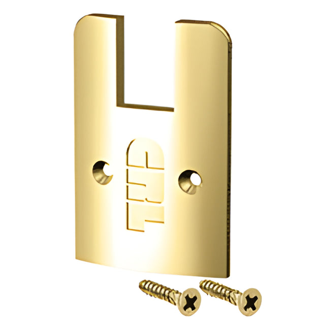 CRL Polished Brass Low Profile End Cap With Screws