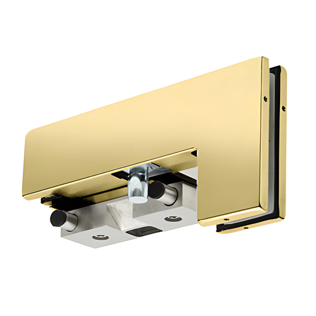 CRL Polished Brass RH Sidelite Mount Transom Patch Fitting With PK/ESK Stop/Strike