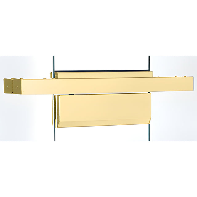 CRL Polished Brass Single Floating Header for Overhead Concealed Door Closers - Custom Length