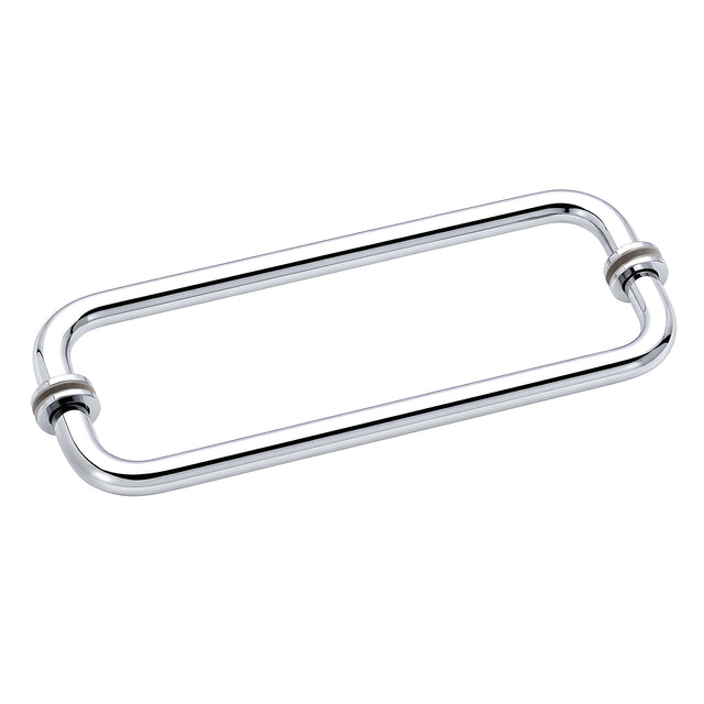 CRL Polished Chrome 12" BM Series Back-to-Back Tubular Towel Bars With Metal Washers