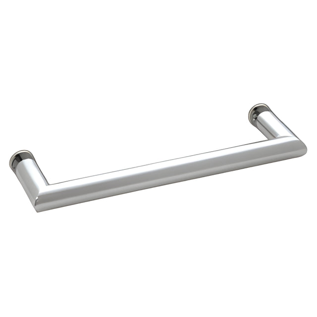 CRL Polished Chrome 18" MT Series Round Tubing Mitered Corner Single-Sided Towel Bar