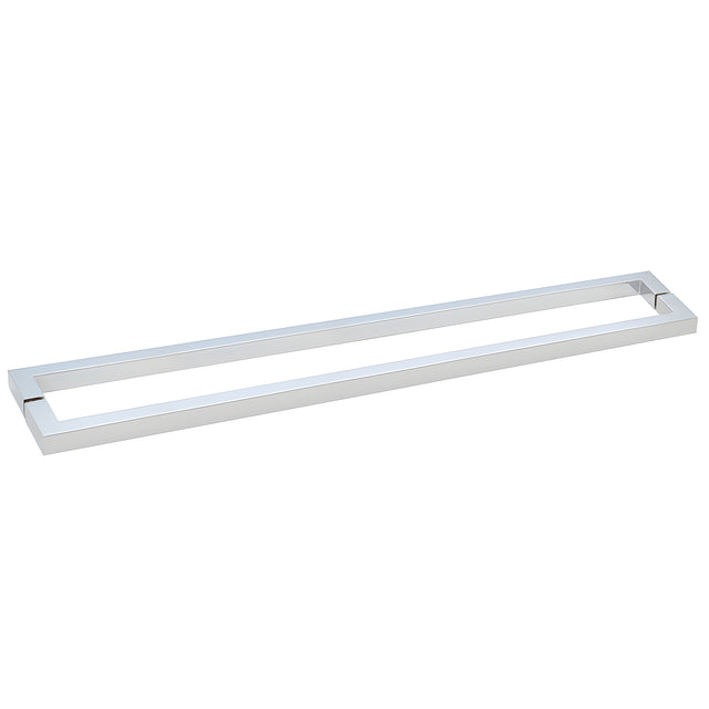 CRL Polished Chrome 24" Square Style Back-to-Back Towel Bar
