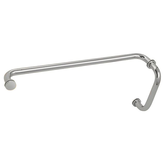 CRL Polished Chrome 8" Pull Handle and 22" Towel Bar BM Series Combination With Metal Washers