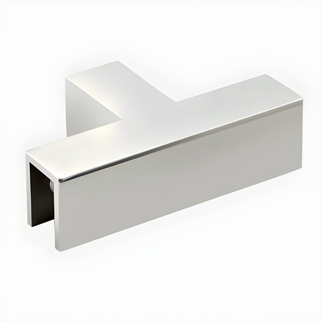 CRL Polished Chrome 90 Degree "Sleeve Over" T-Juntion Glass Clamp
