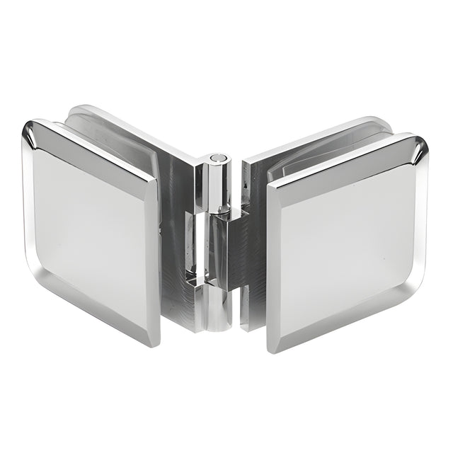 CRL Polished Chrome Adjustable Beveled Glass-to-Glass Clamp