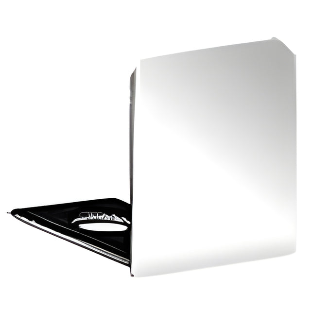 CRL Polished Chrome End Cap for 3/8" Deep U-Channel
