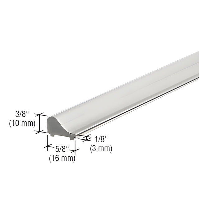 CRL Polished Chrome Frameless Shower Door Tapered Threshold