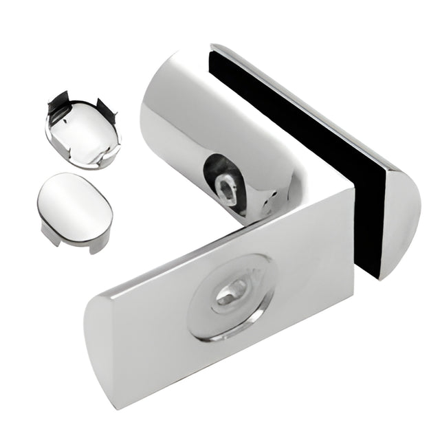 CRL Polished Chrome Hydroslide 90 Degree Wall-to-Glass Bracket