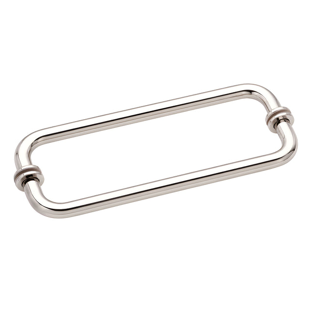CRL Polished Nickel 12" BM Series Back-to-Back Tubular Towel Bars With Metal Washers
