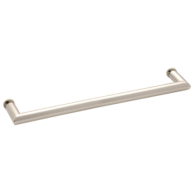 CRL Polished Nickel 24" MT Series Round Tubing Mitered Corner Single-Sided Towel Bar