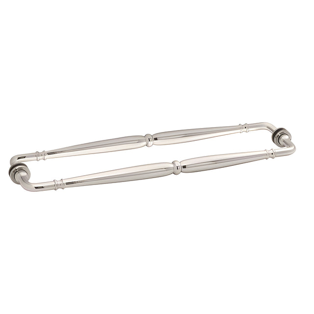 CRL Polished Nickel Victorian Style 18" Back-to-Back Towel Bar