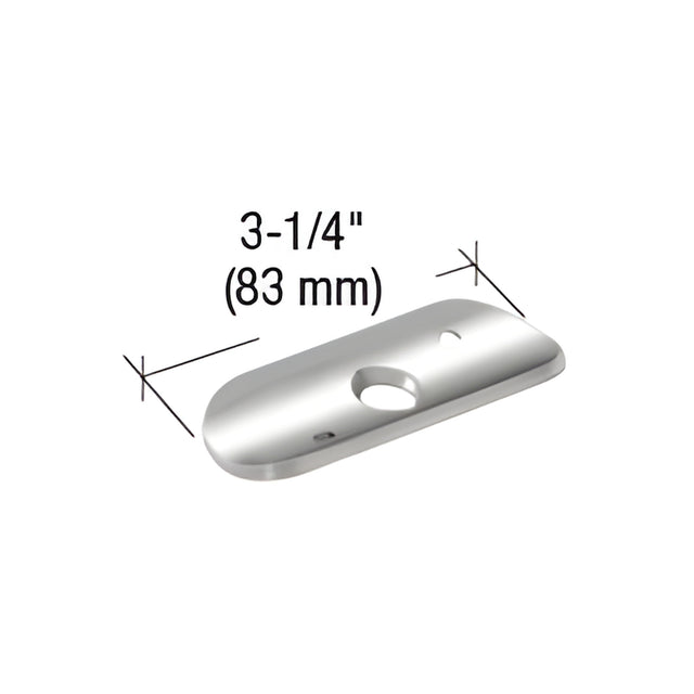 CRL Polished Stainless 180º Post P-Series Radius Replacement Low Profile Saddle