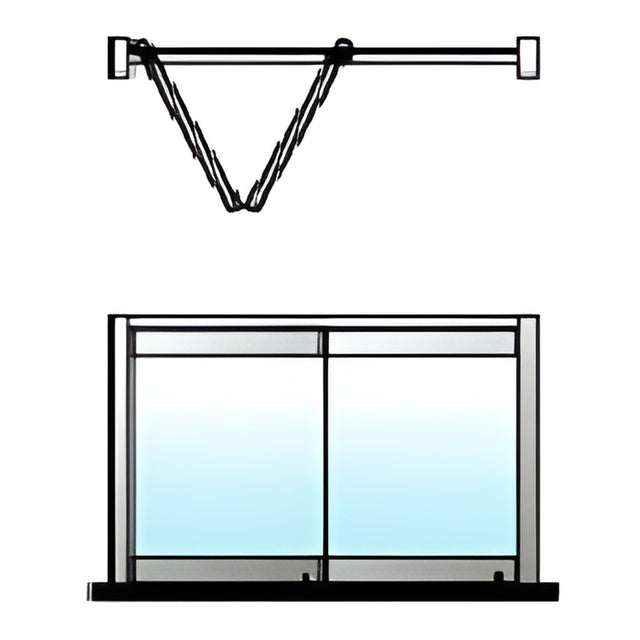 CRL Polished Stainless 2-Panel Overhead Track Bi-Fold Door Configuration