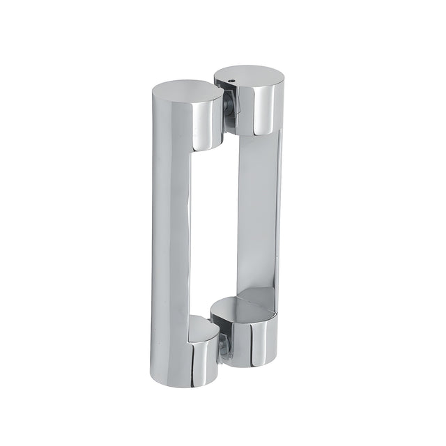 CRL Polished Stainless Beretta Series 8" x 8" Back-to-Back Pull Handles