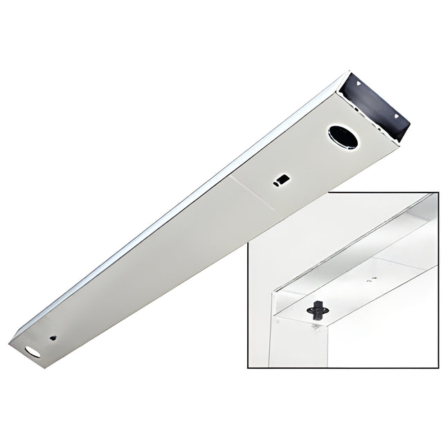 CRL Polished Stainless Custom Length 4-1/2" No Pocket Double Sided Door Header