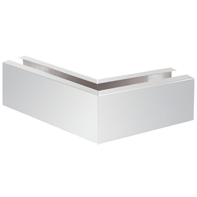 CRL Polished Stainless Grade 304 12" Mitered 135º Corner Cladding for B7S Series Heavy-Duty Square Base Shoe