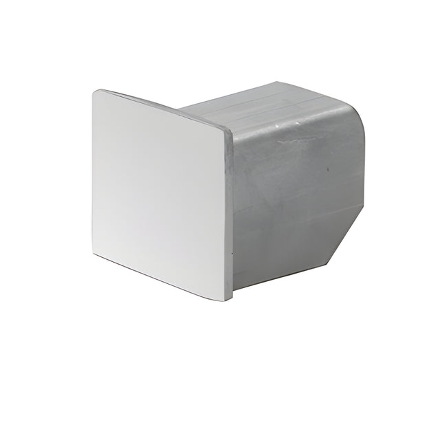 CRL Polished Stainless LC10 Series End Cap for 21.52 mm Crisp Corner U-Channel Cap Railing