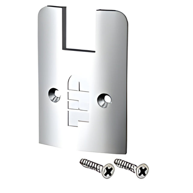 CRL Polished Stainless Low Profile Sidelite Rail Cap with Screws