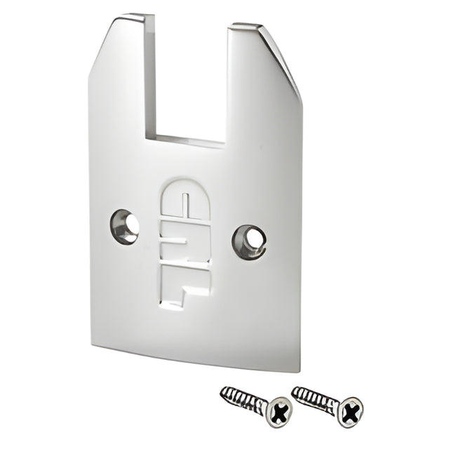 CRL Polished Stainless Low Profile Tapered Sidelite Rail Cap With Screws