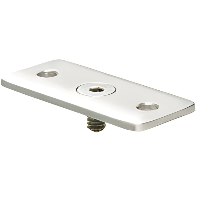 CRL Polished Stainless Optional Flat Hand Rail Adaptor Plate for Hand Railing Bracket
