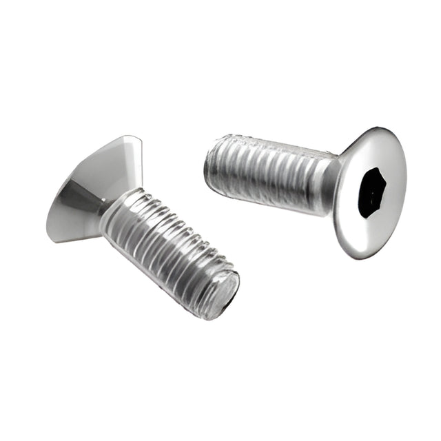 CRL Polished Stainless Replacement Screw Pack for Concealed Wood Mount Hand Rail Brackets - M6 x 1mm x 5/8"