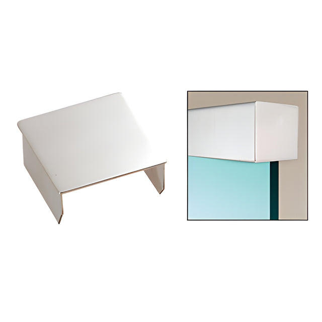CRL Polished Stainless Square End Cap for 2" Square Cap Railing
