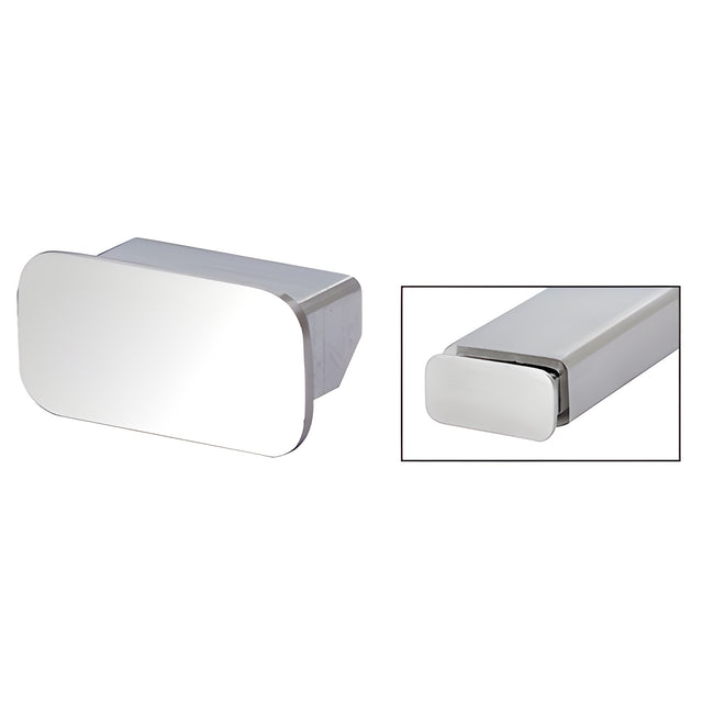 CRL Polished Stainless Steel 1" x 2" Rectangular End Cap