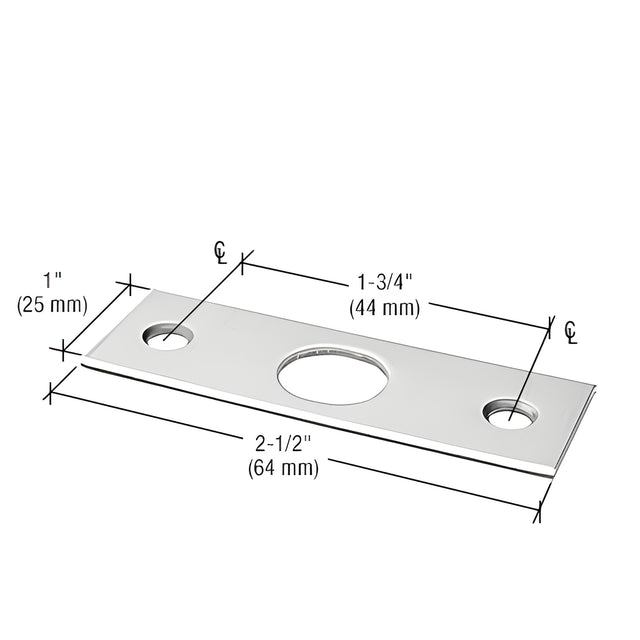 CRL Polished Stainless Strike Plate
