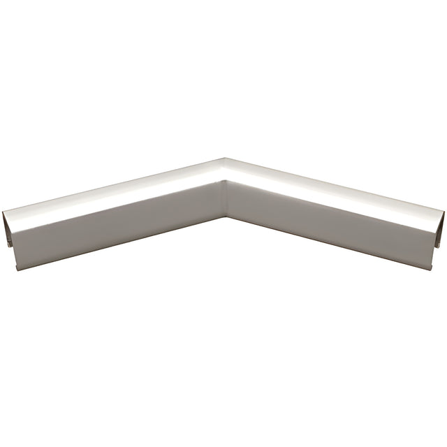 CRL Polished Stainless U-Channel 135 Degree Horizontal Corner for 1/2" Glass Cap Railing