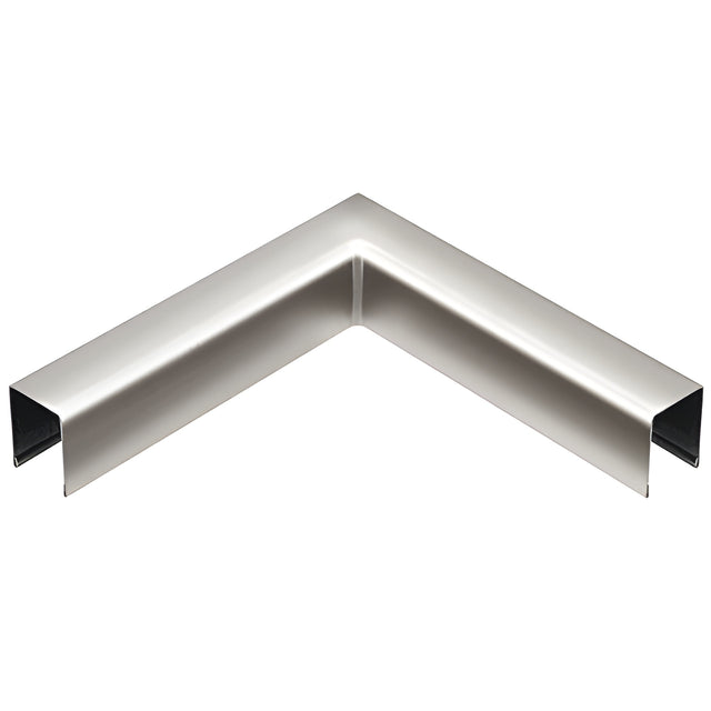 CRL Polished Stainless U-Channel 90 Degree Horizontal Corner for 3/4" Glass Cap Railing