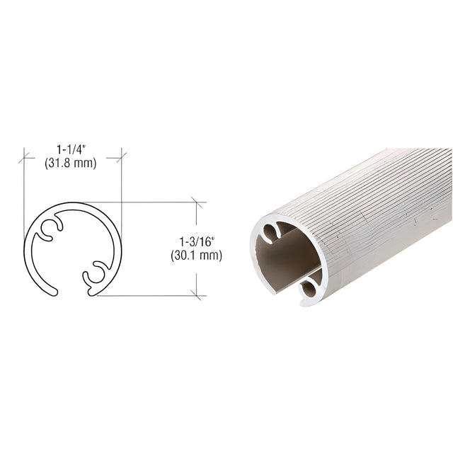 CRL Quick Connect Stabilizing 6" Long Aluminum Sleeve for 1-1/2" Diameter Tubing