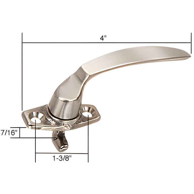 CRL Right Hand Casement Project-In Locking Handle 7/16" Hook Projection